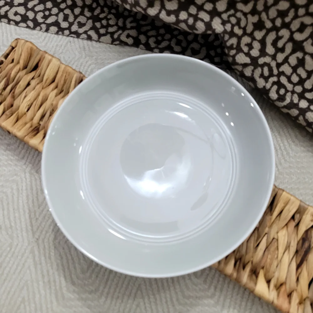 Crate&Barrel White Ceramic Serving Bowls